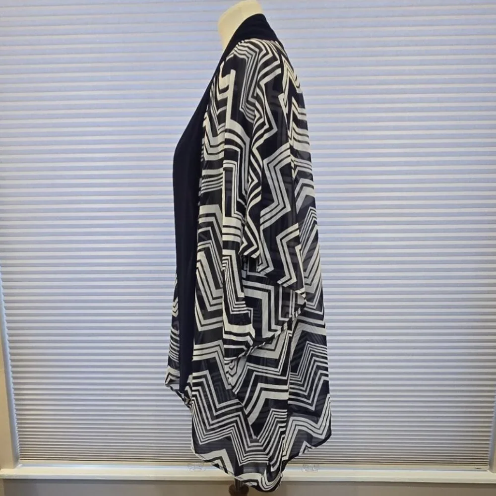 Ruby Ribbon Kimono Shawl #0326 NWOT